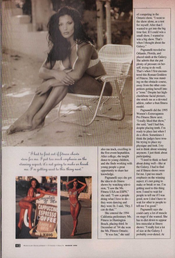 Muscular Development March 1996 Deidre Pagnanelli Poster Don Long VF - Image 5