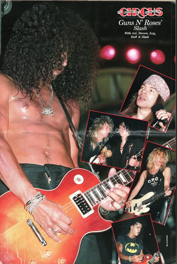 Circus Anniversary January 1989 Guns N’ Roses Bon Jovi Metallica Poison Def Leppard Poster - Image 4