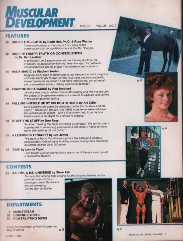 Muscular Development 03/1988 Suzanne Thompson Vicki O’Connor Cory Everson - Image 5