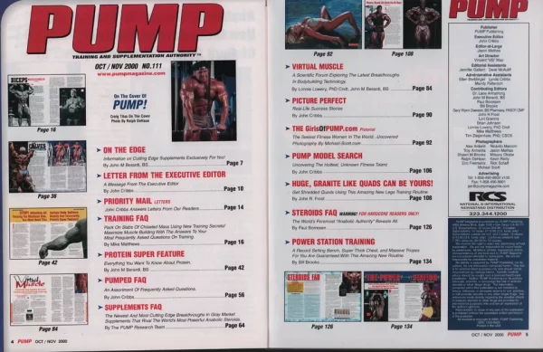 Pump Magazine 10/2000 Dana Hamm Women’s Physique Diva + 2 Huge Posters - Image 13