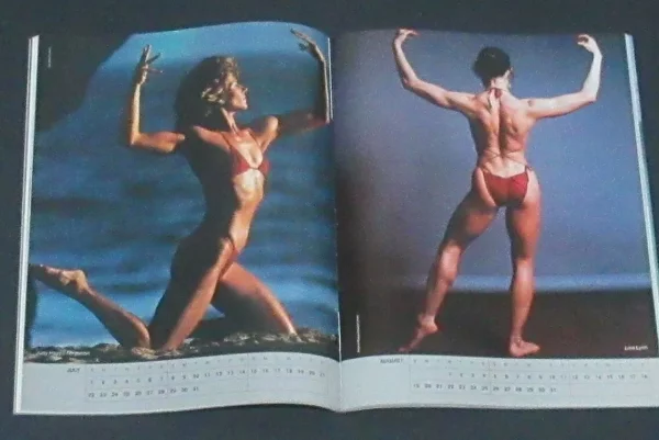 Strength Training for Beauty Premier 1984 Lisa Lyon Reggie Bennett + Calendar - Image 5