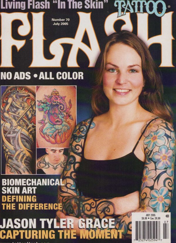 Flash #70 Tattoo Magazine Jason Tyler Grace Pascal Boyer Jamie Edwards July 2005