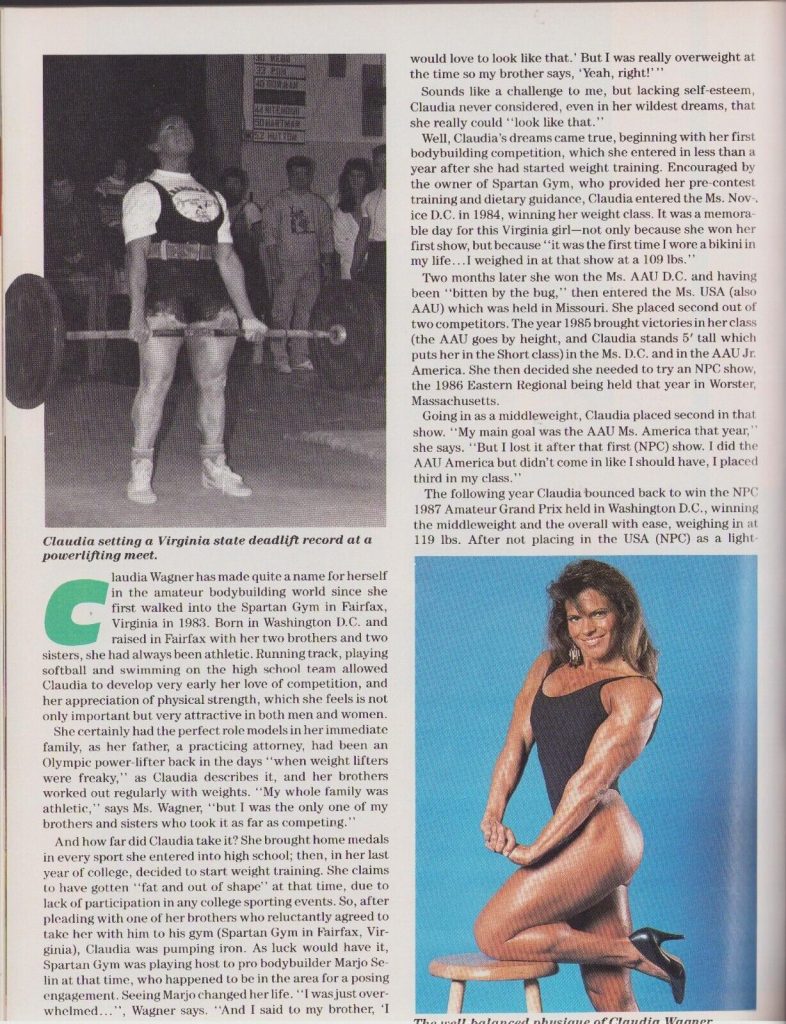 Muscular Development Magazine February 1991 Sandy Riddell Claudia ...