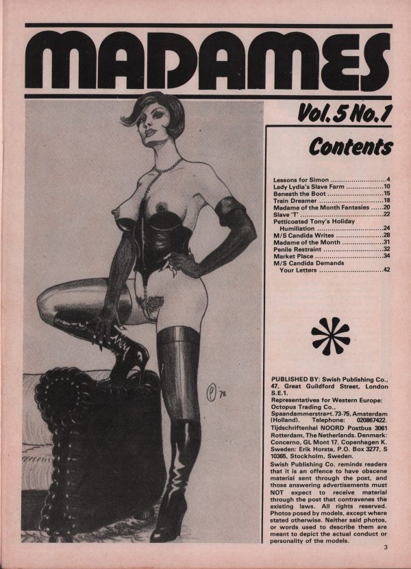 Madame in a World of Fantasy Magazine Volume 5 Number 1 - Image 3