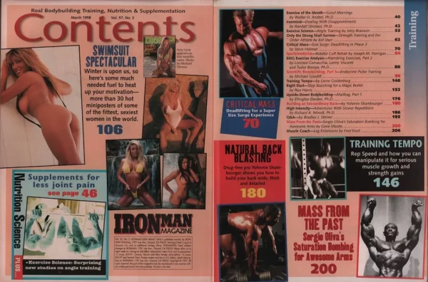 Ironman Magazine 03/1998 Karla Dutt Amy Lynn Tylene Buck Cori Nadine Swimsuits - Image 16