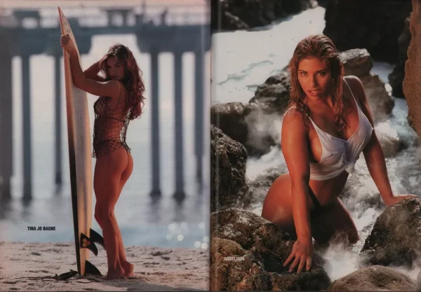 Ironman Magazine 04/1995 Tina Jo Bagne Angelique Poster Debbie Halo Swimsuits - Image 3