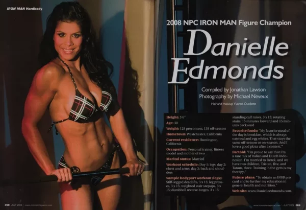 Ironman Magazine 07/2008 Danielle Edmonds Women’s Yaxeni Oriquen Candace Houston - Image 13