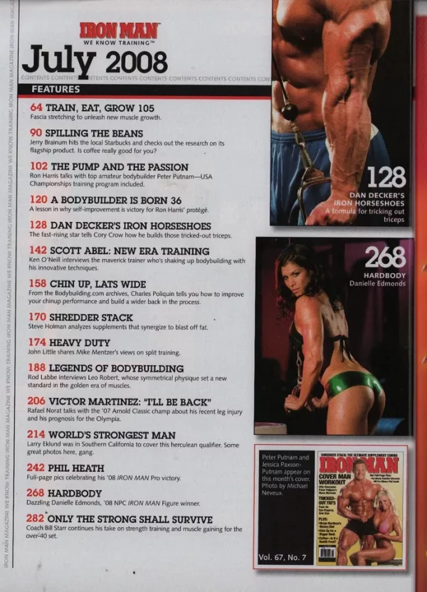 Ironman Magazine 07/2008 Danielle Edmonds Women’s Yaxeni Oriquen Candace Houston - Image 14