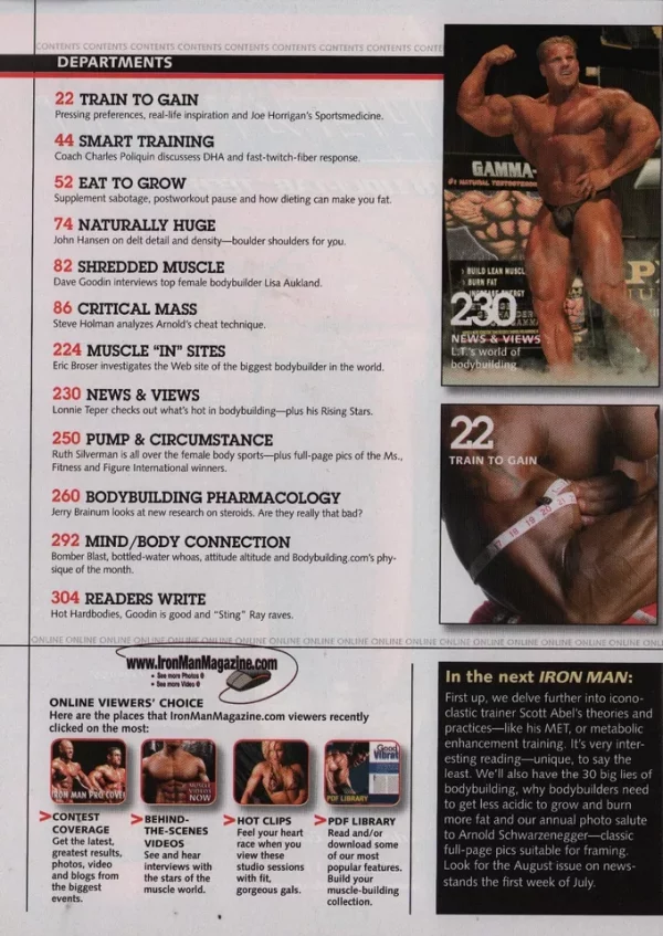 Ironman Magazine 07/2008 Danielle Edmonds Women’s Yaxeni Oriquen Candace Houston - Image 15