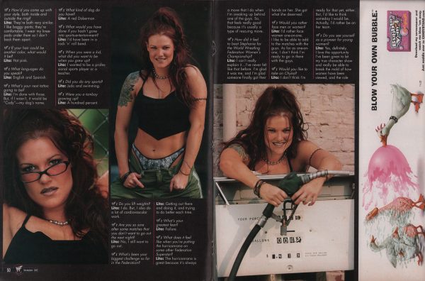 WWF Magazine 12/2000 WWE Divas Lita Poster Chris Jericho Benoit Feud - Image 5