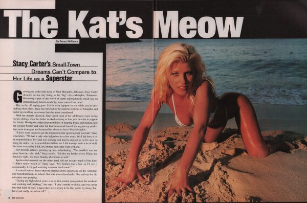 WWF Raw Magazine September 2000 Stacy Carter The Kat strong WWE Diva + Poster Rare - Image 6