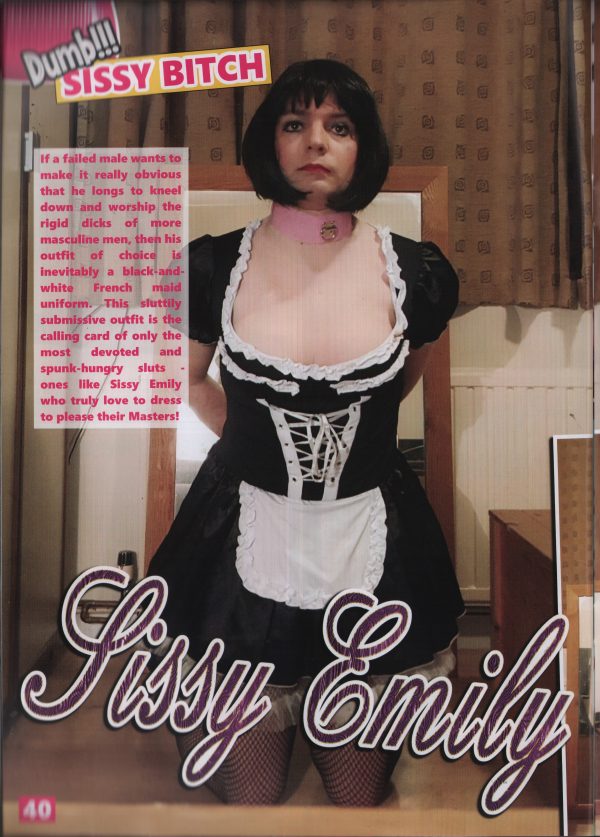 Sissy Bitch #1 Magazine Transgender Transvestite French Maid TV TS - Image 2