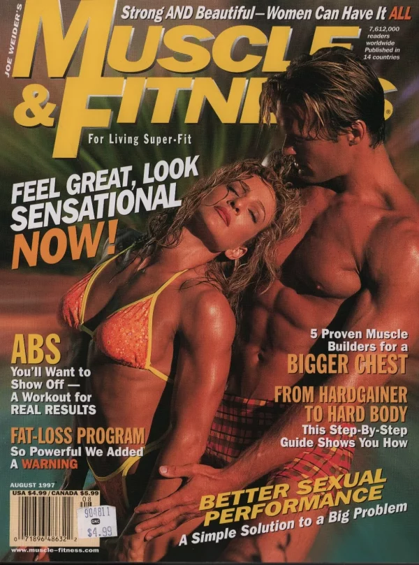 Muscle & Fitness 08/1997 Melissa Coates Meryl Ertunc Theresa Hessler Fine+ - Image 2