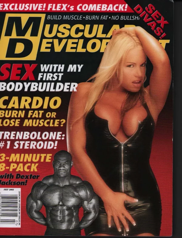 Muscular Development Magazine July 2002 Bobbi Billard Nina Mercedes Poster