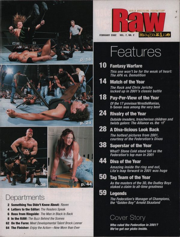 WWF Raw 02/2002 Lita Stacy Keibler Trish Stratud WWE Divas Poster & Picture - Image 4