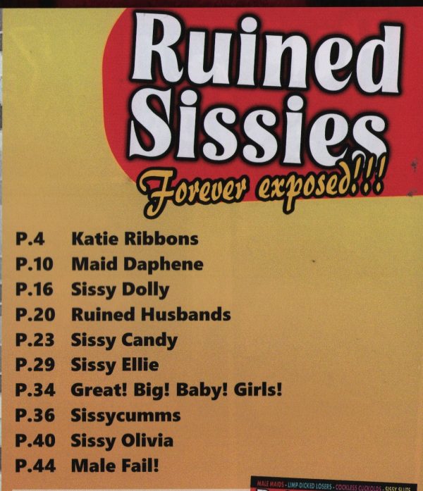 Ruined Sissies #6 Magazine Transgender Transvestite French Maid TV TS - Image 11