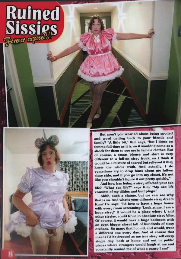Ruined Sissies #4 Magazine Transgender Transvestite French Maid TV TS - Image 6