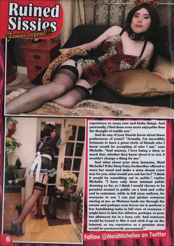 Ruined Sissies #3 Magazine Transgender Transvestite French Maid TV TS - Image 9