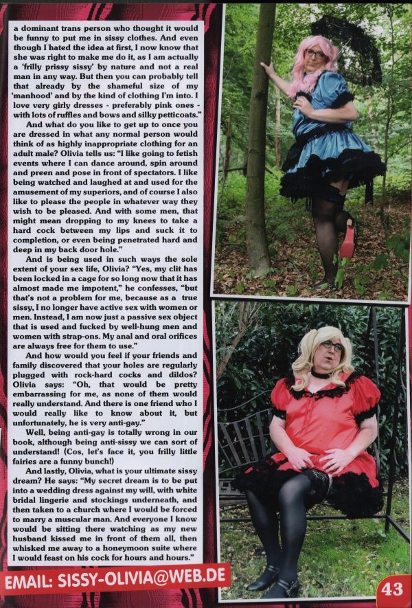 Ruined Sissies #6 Magazine Transgender Transvestite French Maid TV TS - Image 8