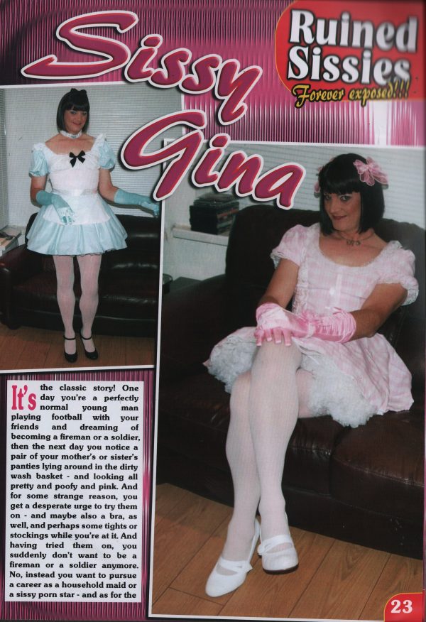 Ruined Sissies #3 Magazine Transgender Transvestite French Maid TV TS - Image 12