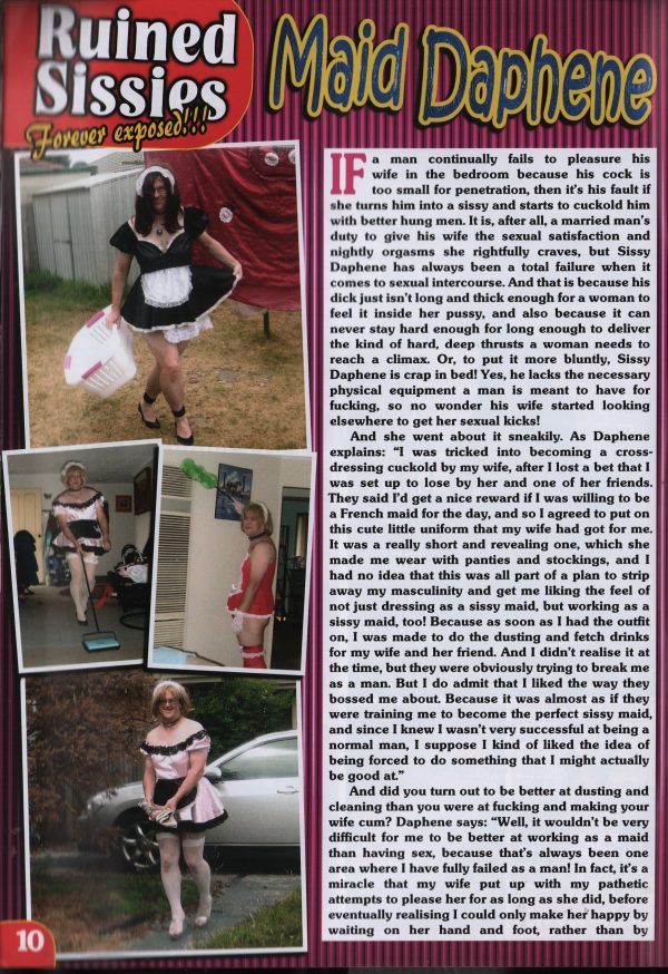 Ruined Sissies #6 Magazine Transgender Transvestite French Maid TV TS - Image 9