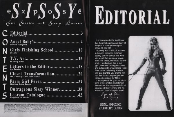 Sissy Expose #19 Magazine Transgender Transvestite TV TS - Image 14