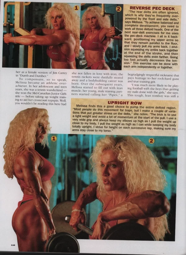 Muscle & Fitness 08/1997 Melissa Coates Meryl Ertunc Theresa Hessler Fine+ - Image 6