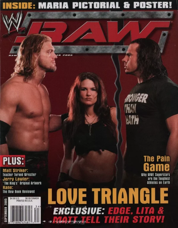 WWE Raw Magazine September 2005 Maria WWF Strong Diva Edge Lita Matt Hardy - Image 6