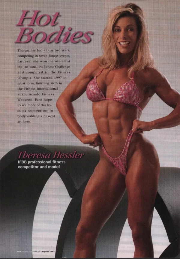 Muscle & Fitness 08/1997 Melissa Coates Meryl Ertunc Theresa Hessler Fine+ - Image 11