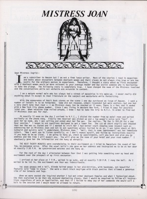 Amazon #6 Magazine Femdom Dominatrix Contacts Articles Pictures and more - Image 3