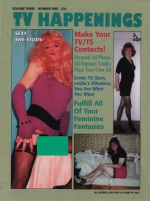 TV Happenings volume 3 #1 Magazine Transgender Adult Sex