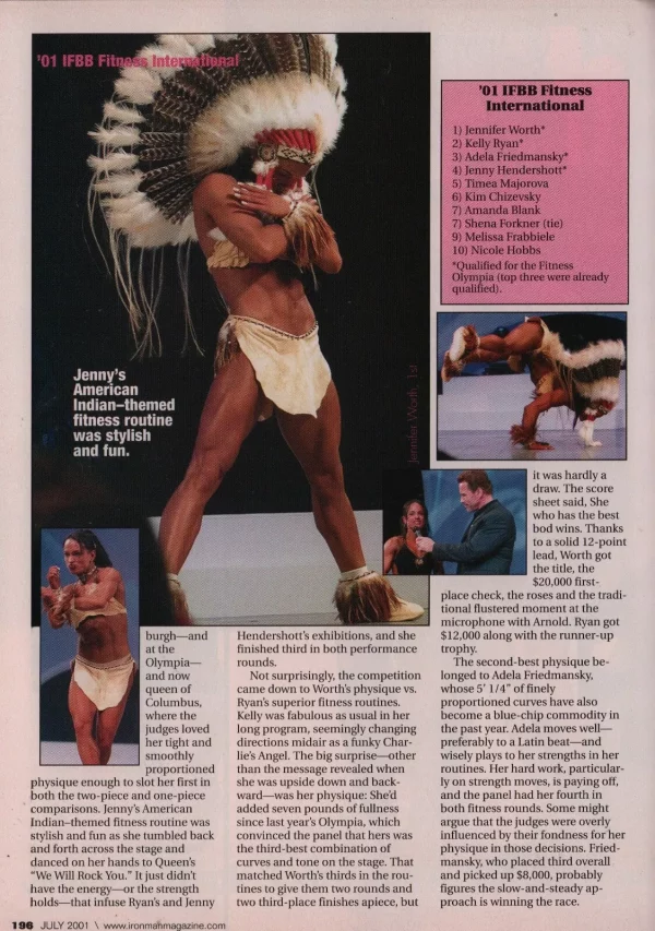 Ironman 07/2001 Magazine Chyna WWE Diva Vickle Gates Dayana Cadeau Rare - Image 13