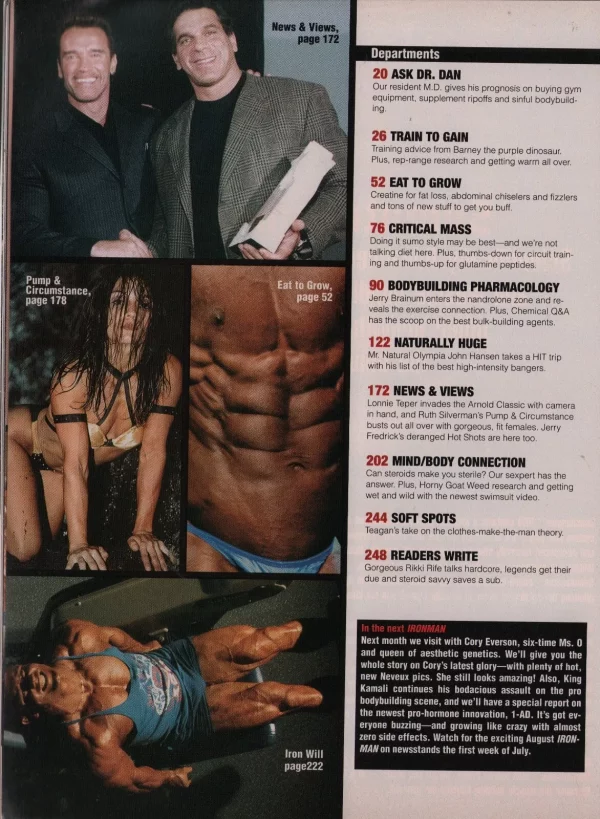 Ironman 07/2001 Magazine Chyna WWE Diva Vickle Gates Dayana Cadeau Rare - Image 15