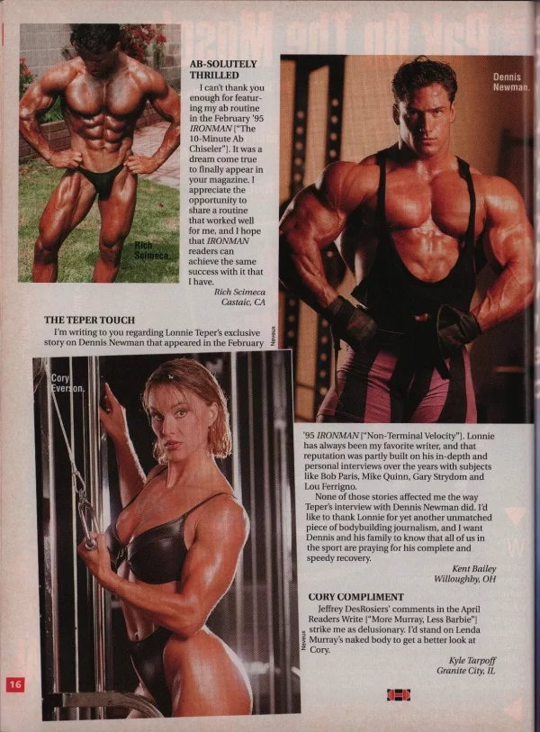 Ironman Magazine 7/1995 Debbie Kruck Tina Jo Bagne Pepper Ferry Women’s Physique - Image 14