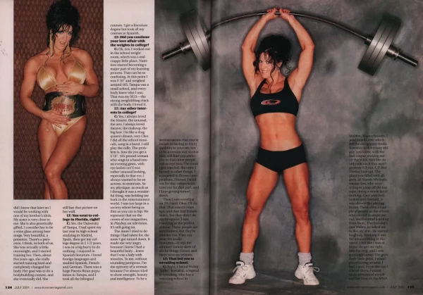 Ironman 07/2001 Magazine Chyna WWE Diva Vickle Gates Dayana Cadeau Rare - Image 4