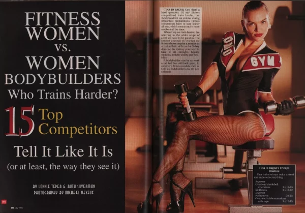 Ironman Magazine 7/1995 Debbie Kruck Tina Jo Bagne Pepper Ferry Women’s Physique - Image 6