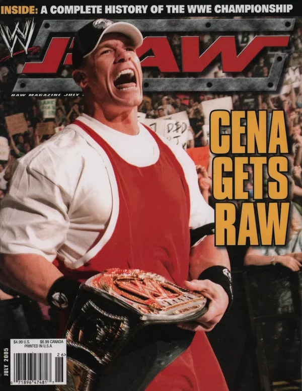 WWE RAW Magazine JULY 2005 John Cena Litta Edge + Stacy Keibler Poster & Picture - Image 6
