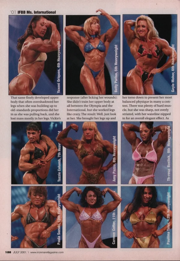 Ironman 07/2001 Magazine Chyna WWE Diva Vickle Gates Dayana Cadeau Rare - Image 9