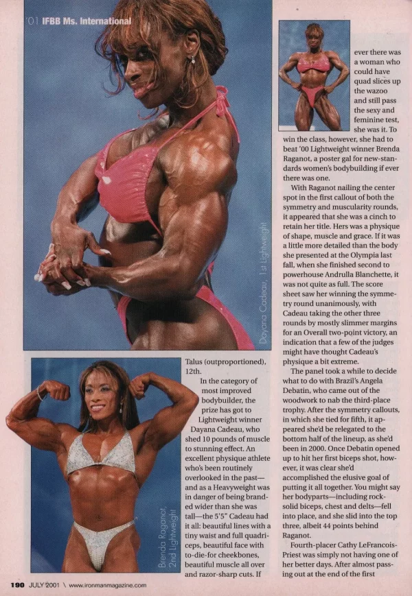 Ironman 07/2001 Magazine Chyna WWE Diva Vickle Gates Dayana Cadeau Rare - Image 10