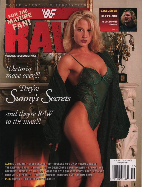WWF RAW 11/1996 Magazine SUNNY Exclusive WWE Diva Beauty VF - Image 2
