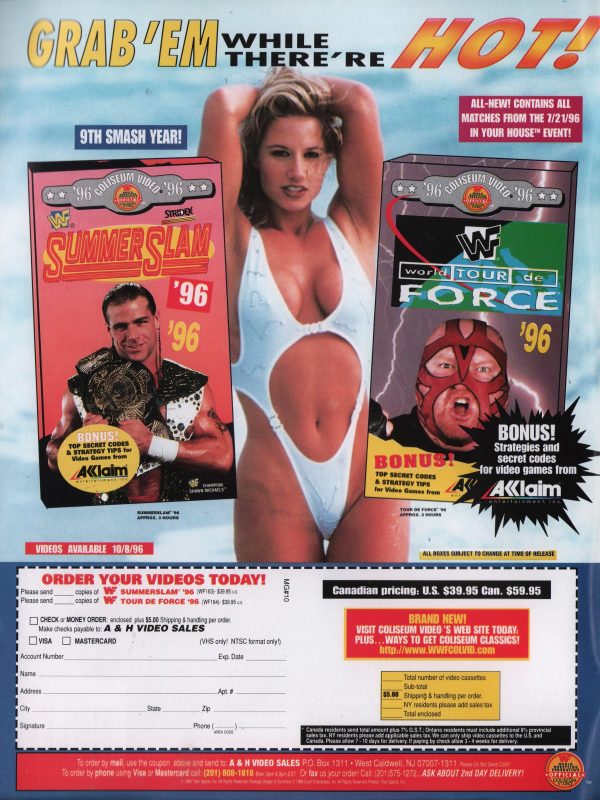 WWF RAW 11/1996 Magazine SUNNY Exclusive WWE Diva Beauty VF - Image 16