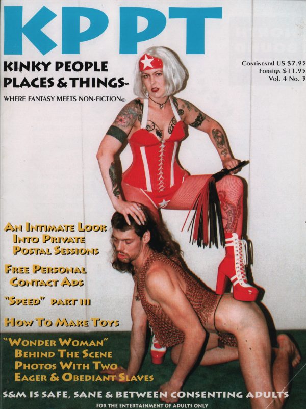 KPPT Fetish Magazine VOL. 4 #3 Wonder Woman with Slaves behind the scenes