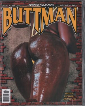 Buttman Volume 12 #1 Magazine + Poster Sexy Butt Fetish Rare OOP