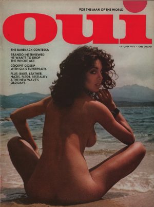 Oui Volume 1 #1 Magazine 10/1972 Marlon Brando Nadia Cassini Bareback Contessa Mint