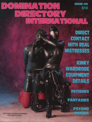 Domination Directory International #15 Gothic Dominatrix Culture