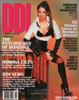 DDI #59 Magazine Gothic Fashion Art & Culture Dominatrix style