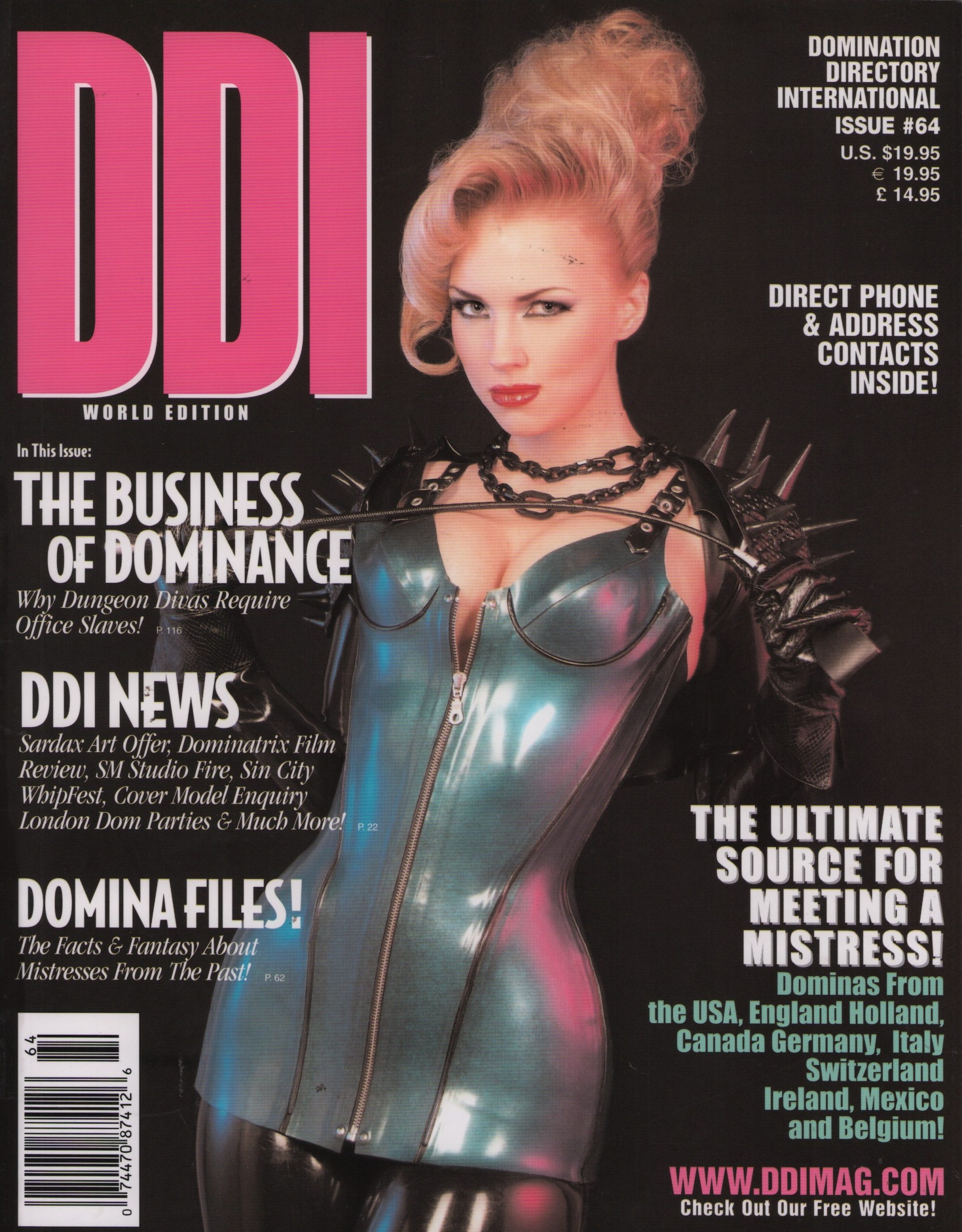 DDI #64 Magazine Gothic Fashion Art & Culture Dominatrix style