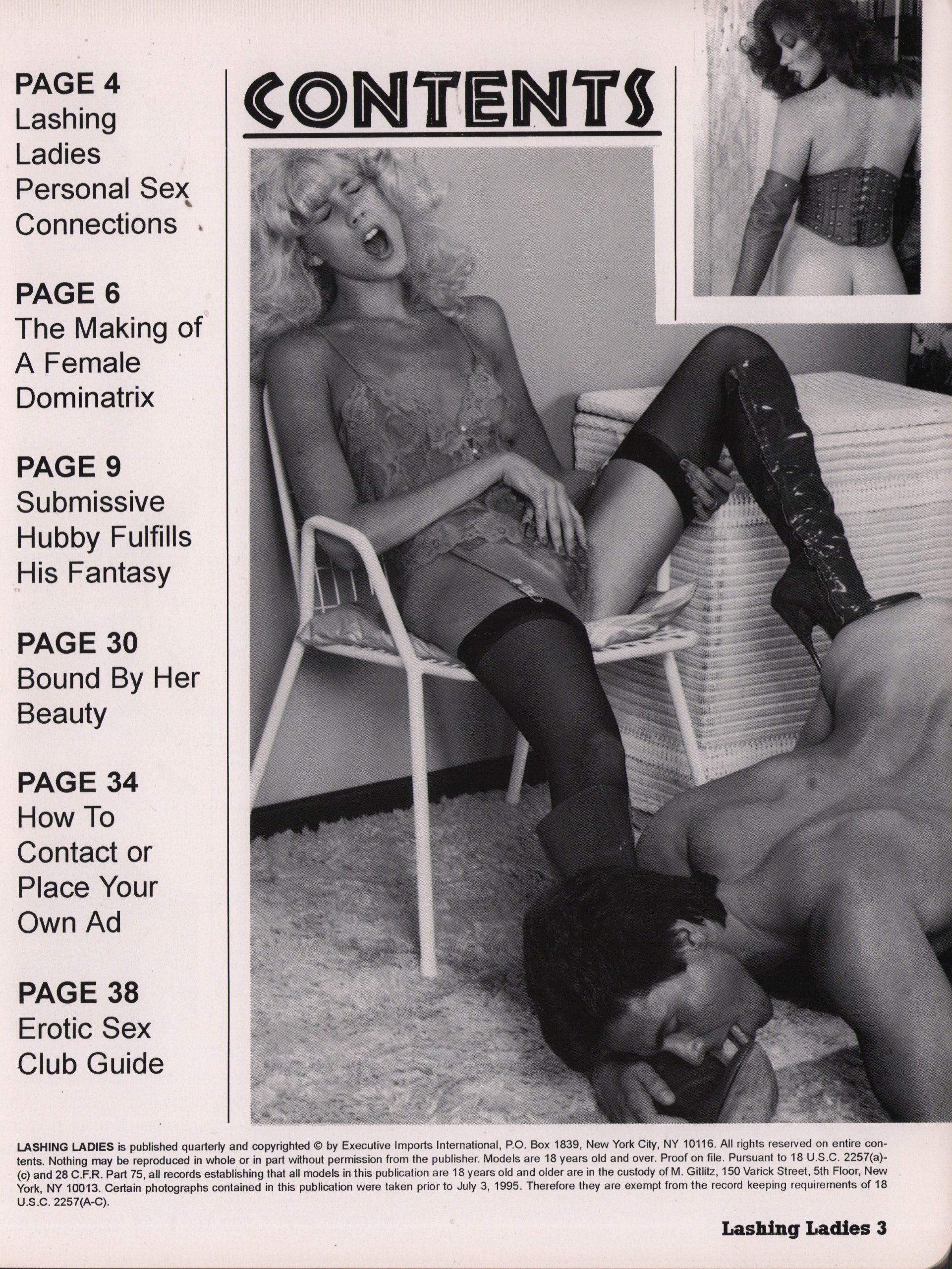 Lashing Ladies Vol.2 #3 Magazine Dominatrix Fantasy Mint - Image 2