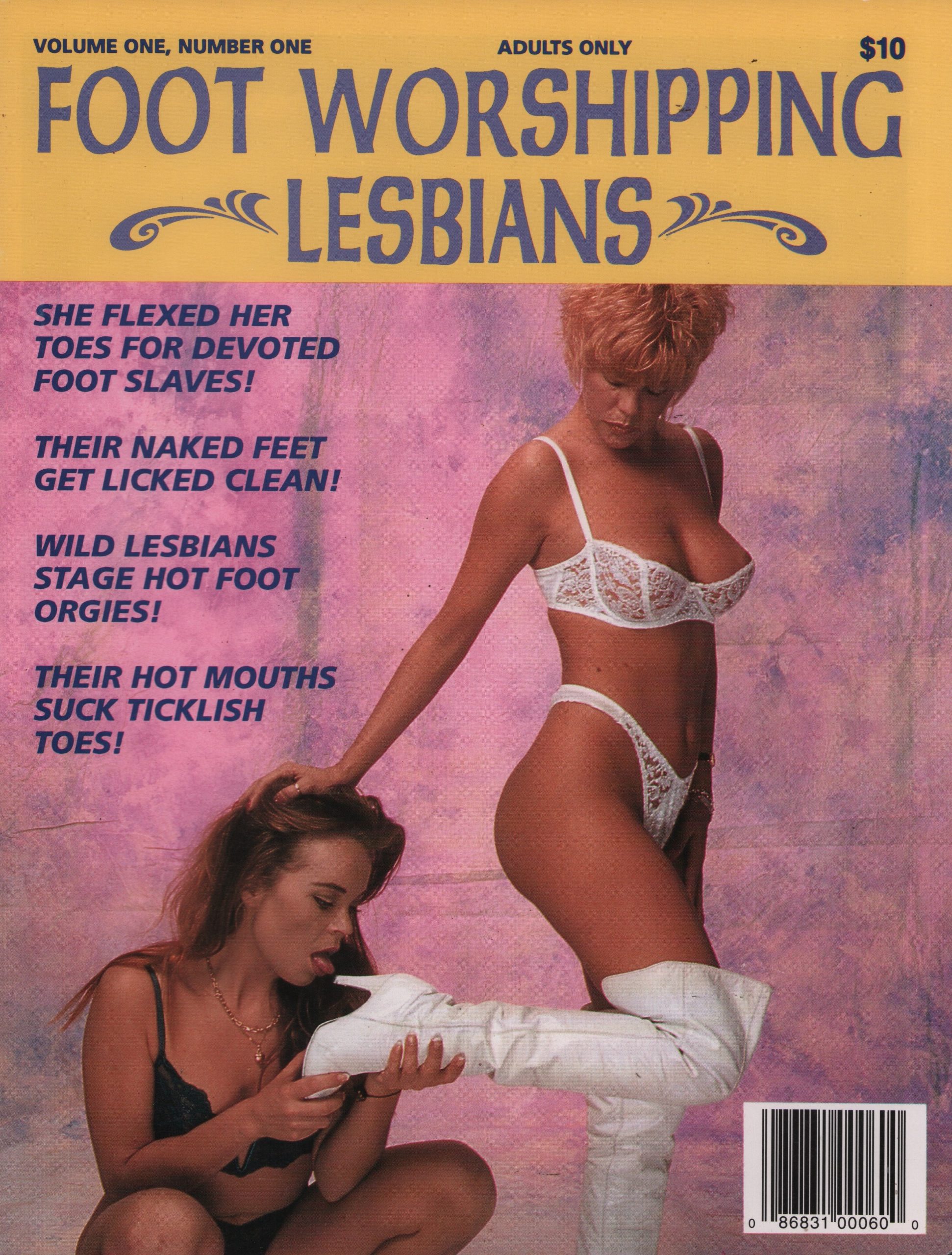 Foot Worshipping Lesbians Volume 1 #1 Magazine Foot fetish lovers Mint